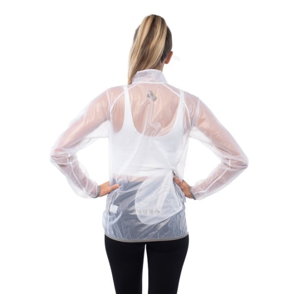 Sub4 Action Womens Running/Cycling Rain Jacket - Clear