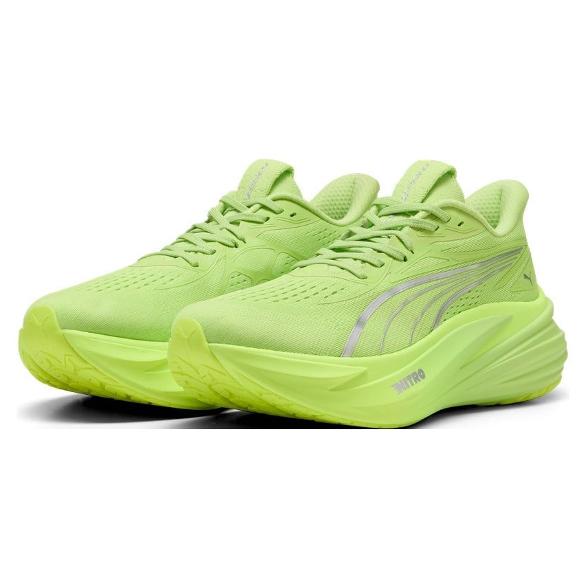 Puma MagMax Nitro 2 - Mens Running Shoes - Sunny Lime/Puma Silver - image 2