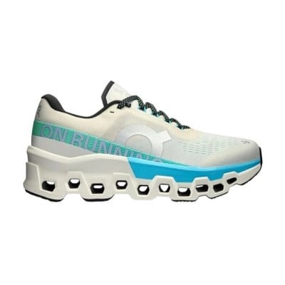 On Cloudmonster 2 - Womens Running Shoes - Cream/Horizon