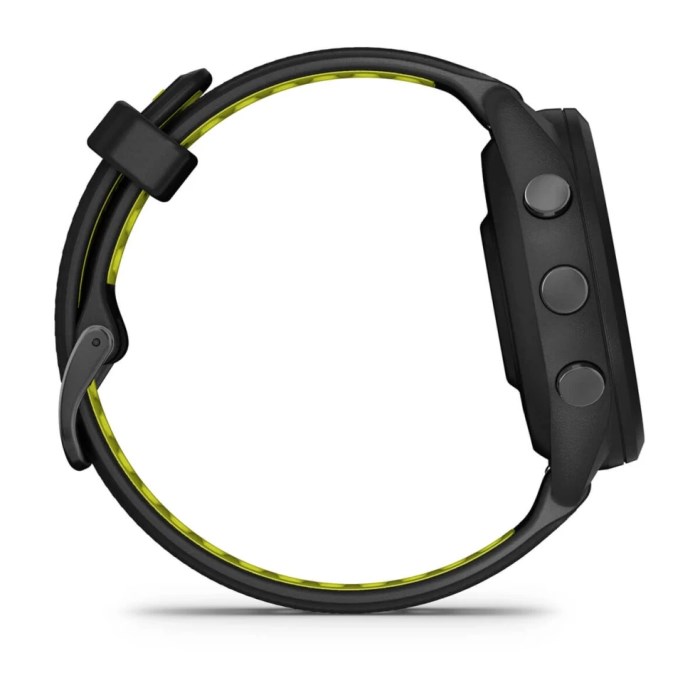 Garmin Forerunner 265S - AMOLED GPS Running Smartwatch - Black/Amp Yellow
