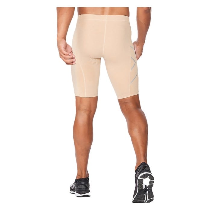 2XU Mens Compression Shorts - Beige/Beige