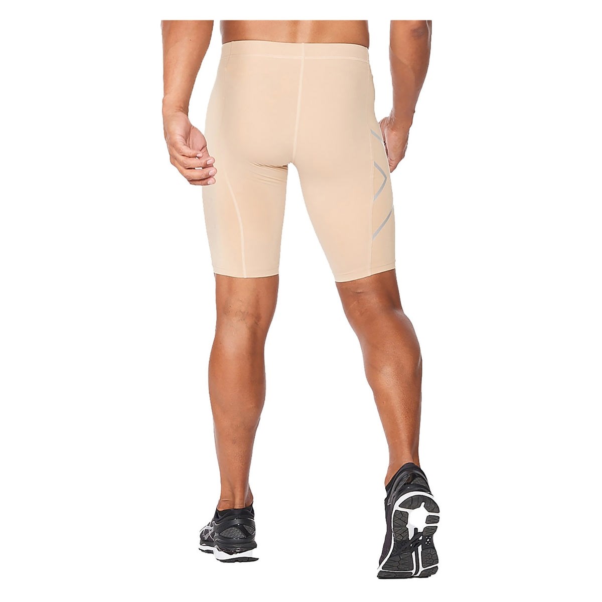 2XU Mens Compression Shorts - Beige/Beige