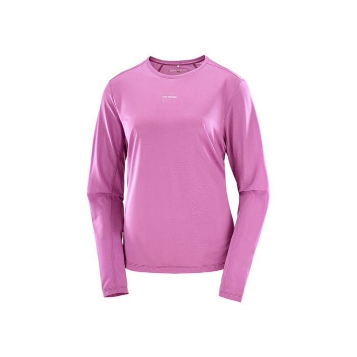 Salomon Shakeout Core Womens Long Sleeve T-Shirt - Iris Orchid