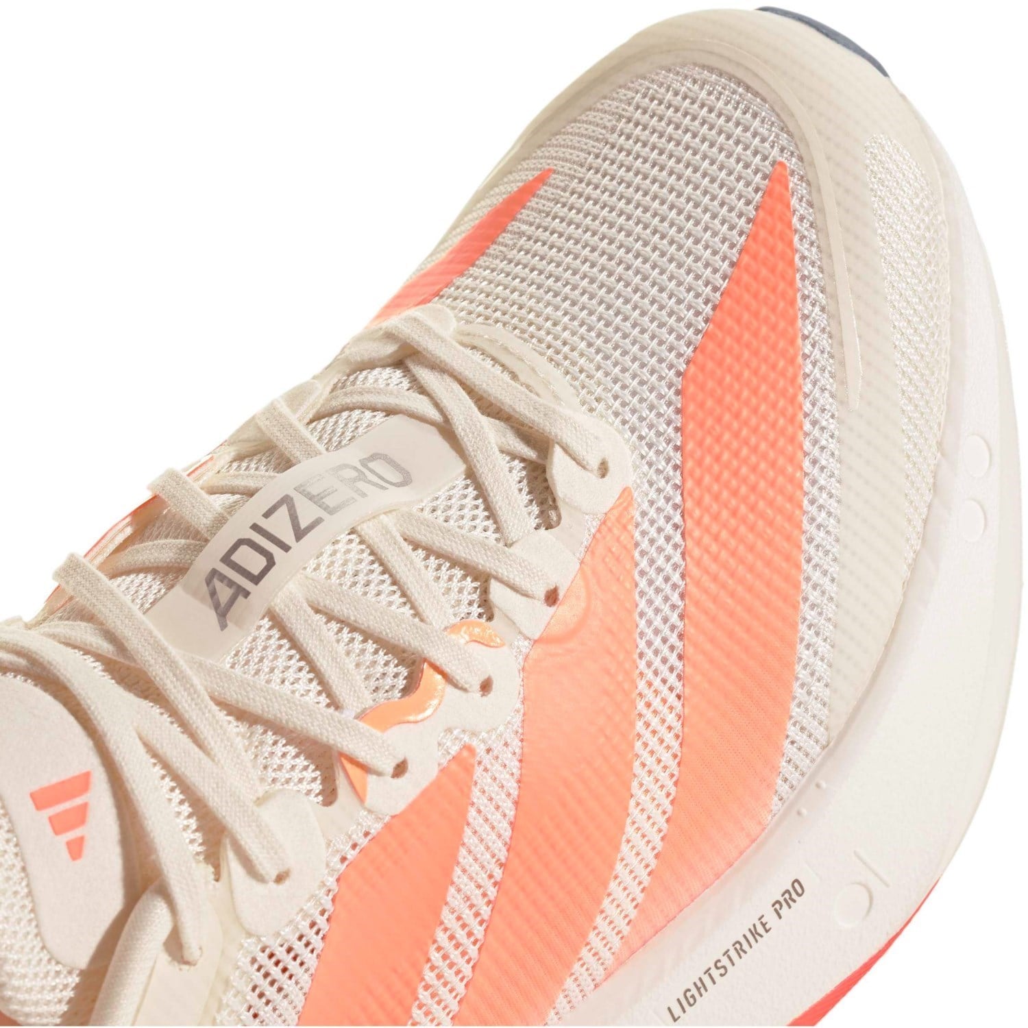 adidas Adizero Boston 13 - Womens Running Shoes - Off White/Beam Orange/Acid Orange