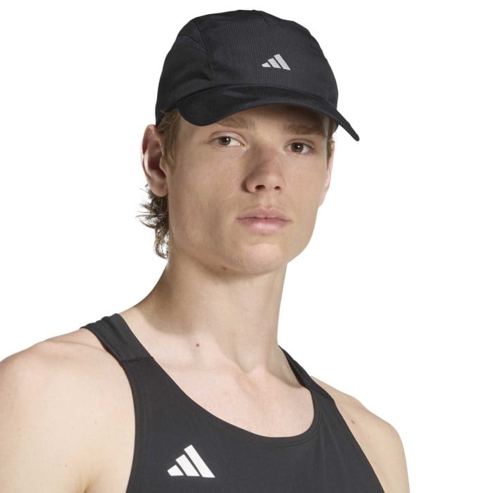 adidas RUNxADIZERO Lightweight Climacool Cap - Black/Reflective Silver - image 3