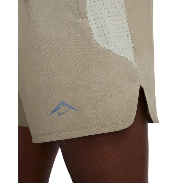 Nike Trail 6 Inch Brief-Lined Mens Running Shorts - Fir/Obsidian/Summit White
