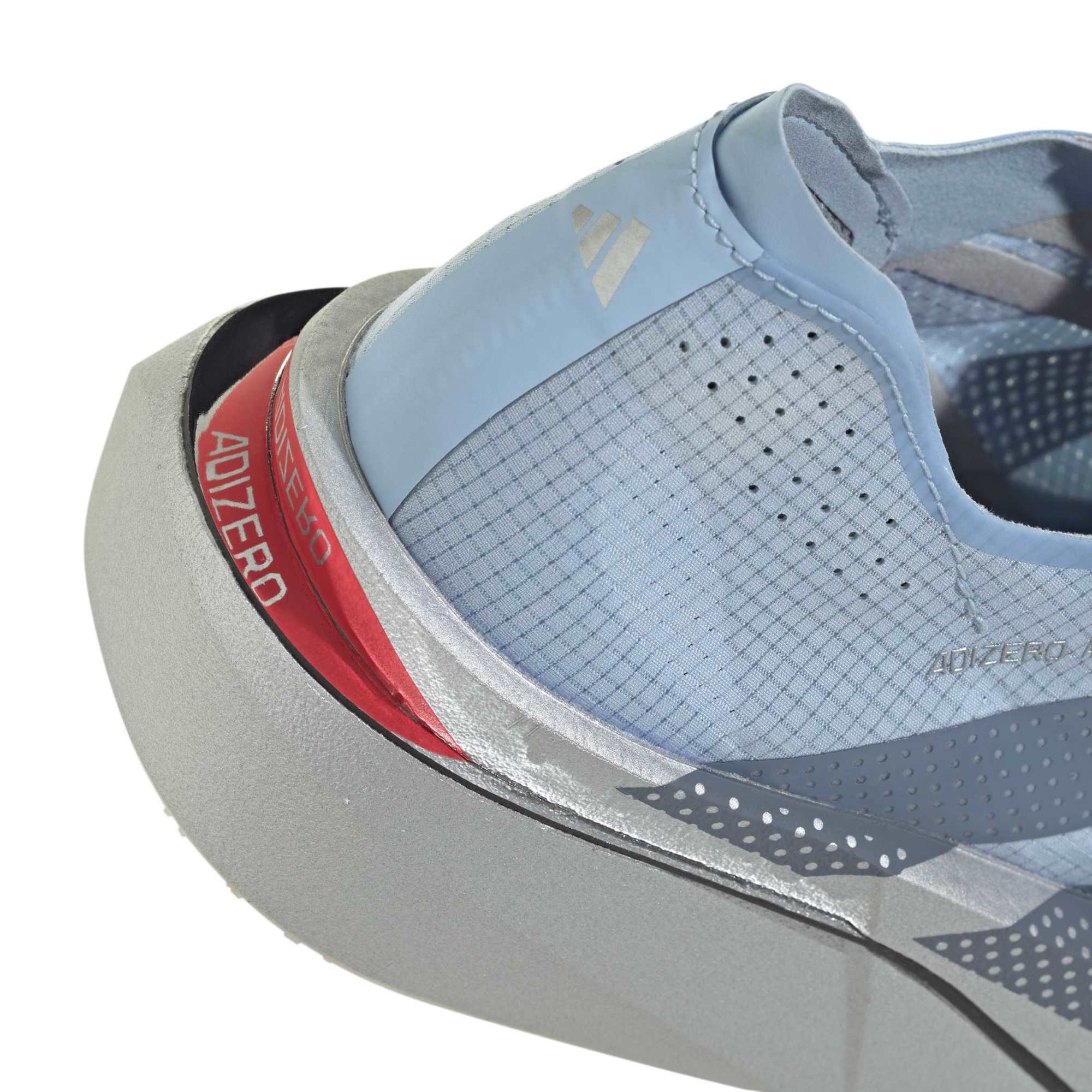 adidas Adizero Adios Pro 5 Chicago - Womens Racing Shoes - Clear Sky/Steel Red/Silver Metallic - image 8