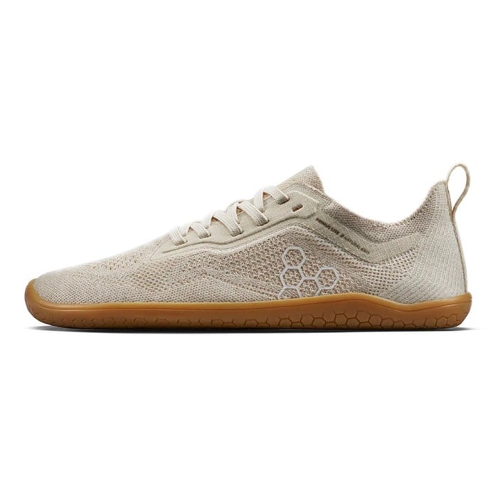 Vivobarefoot Primus Lite Knit Natural - Womens Running Shoes - Coconut