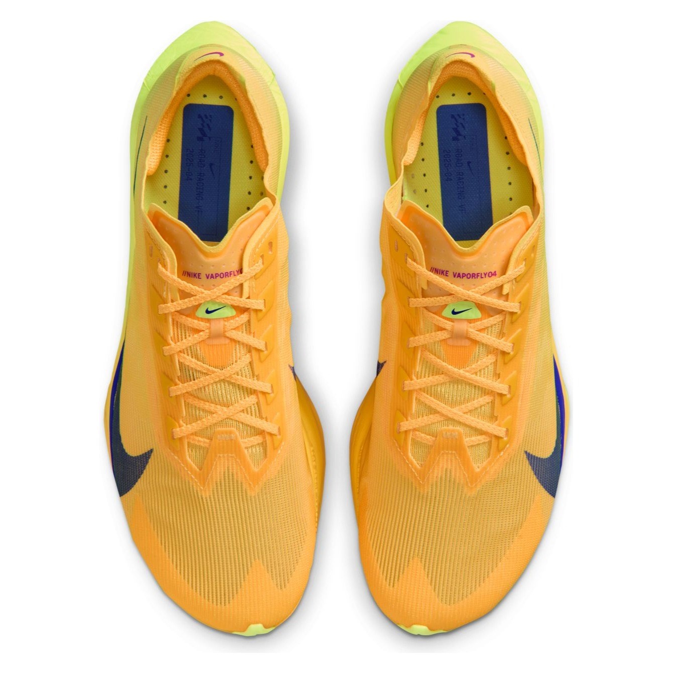 Nike ZoomX Vaporfly 4 - Mens Racing Shoes - Citron Pulse/Indigo Burst/Laser Orange