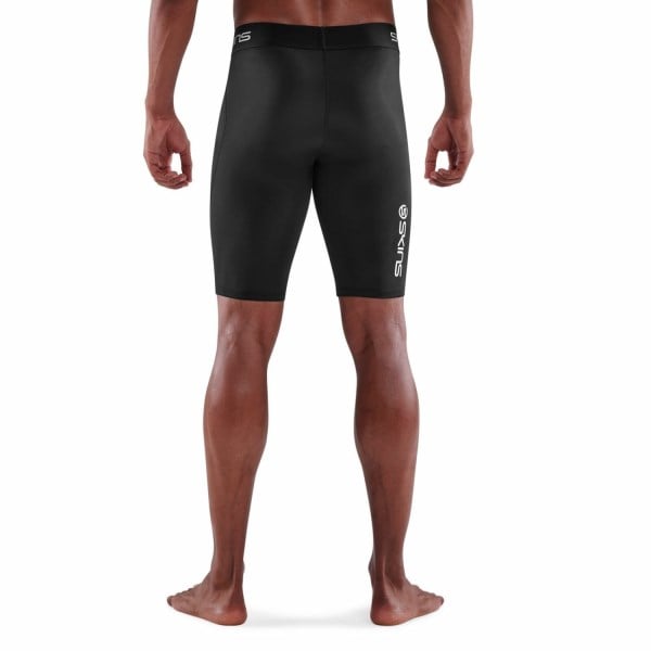 Skins Series-1 Mens Compression Half Tights - Black