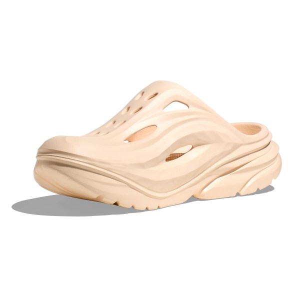 Hoka Ora Mule - Unisex Recovery Slides - Vanilla/Vanilla
