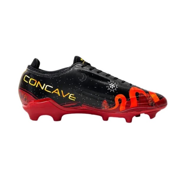 Concave First Nations v1 FG - Kids Football Boots - Black/Red/Yellow