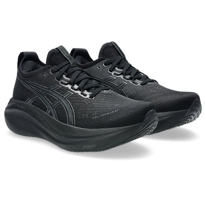 Asics Gel Nimbus 27 - Womens Running Shoes - Black/Graphite Grey