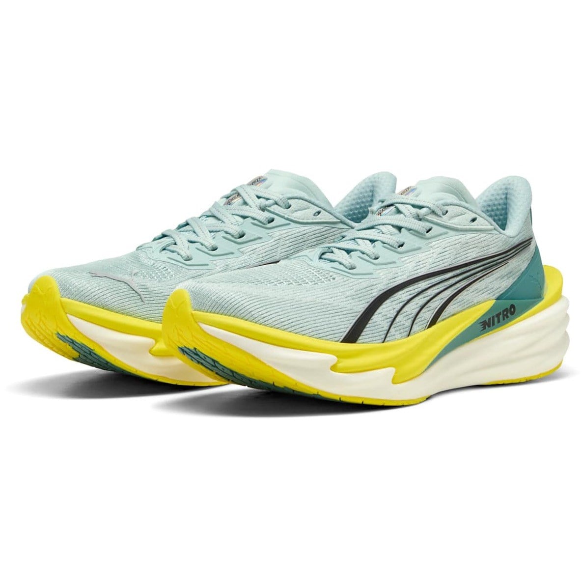 Puma Deviate Nitro 4 - Womens Running Shoes - Fresh Water/Nitro Blue