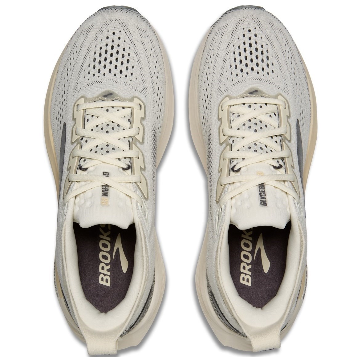 Brooks Glycerin 23 - Mens Running Shoes - Coconut/Bleached Grey