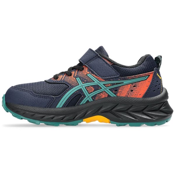 Asics Gel Venture 9 PS - Kids Trail Running Shoes - Midnight/Rainy Lake