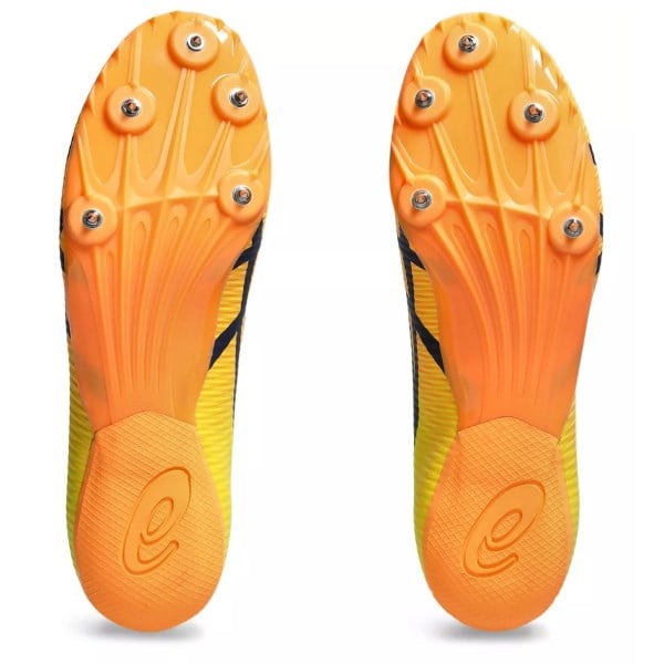 Asics Hyper Sprint 8 - Unisex Sprint Track Spikes - Bright Yellow/Blue Expanse