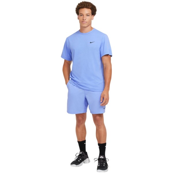 Nike Mens Hyverse Short Sleeve Training Top - Royal Pulse/Black