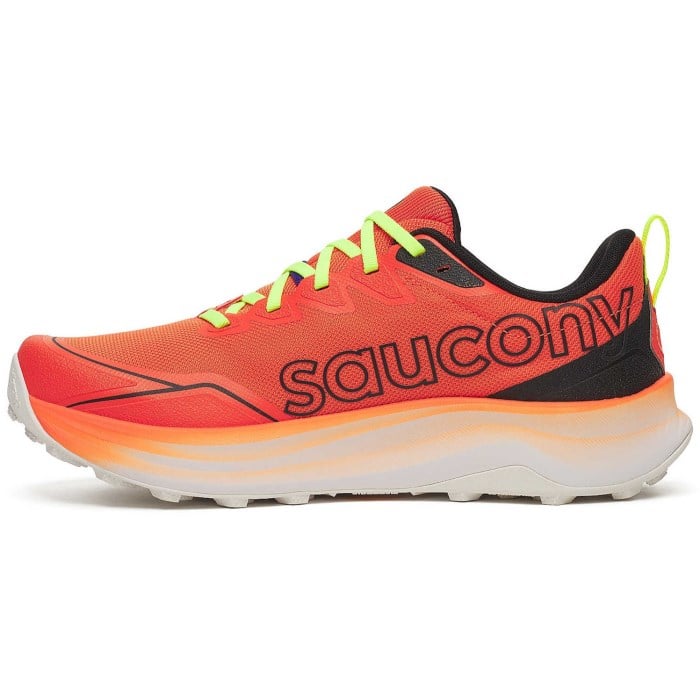 Saucony Peregrine 16 - Mens Trail Running Shoes - Fire/Black