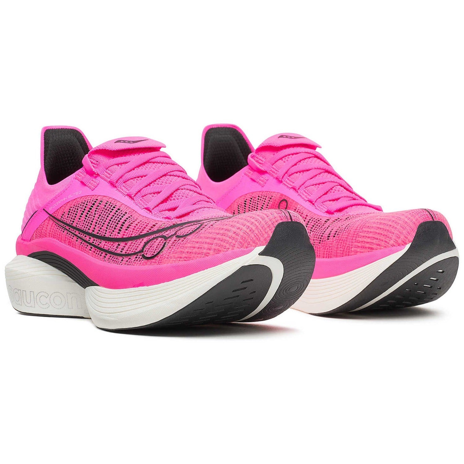Saucony Endorphin Elite 2 - Unisex Racing Shoes - Shock/Black