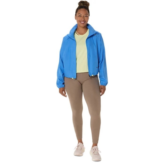 Asics Nagino Actibreeze Womens Running Short Jacket - Blue Coast