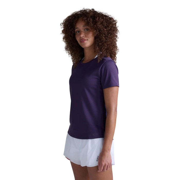 2XU Aero Mesh Womens T-Shirt - Velvet Purple/Velvet Purple