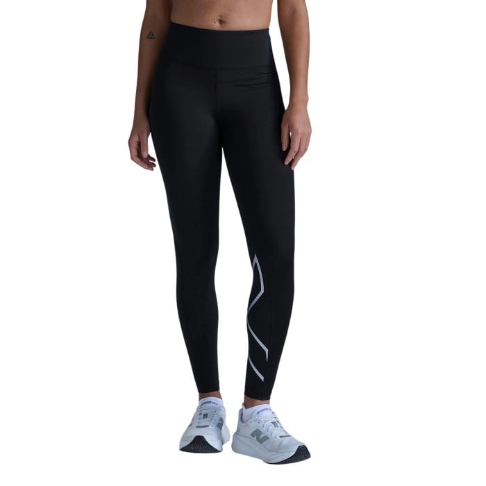 2XU Core Hi-Rise Womens Compression Tights - Black/Silver