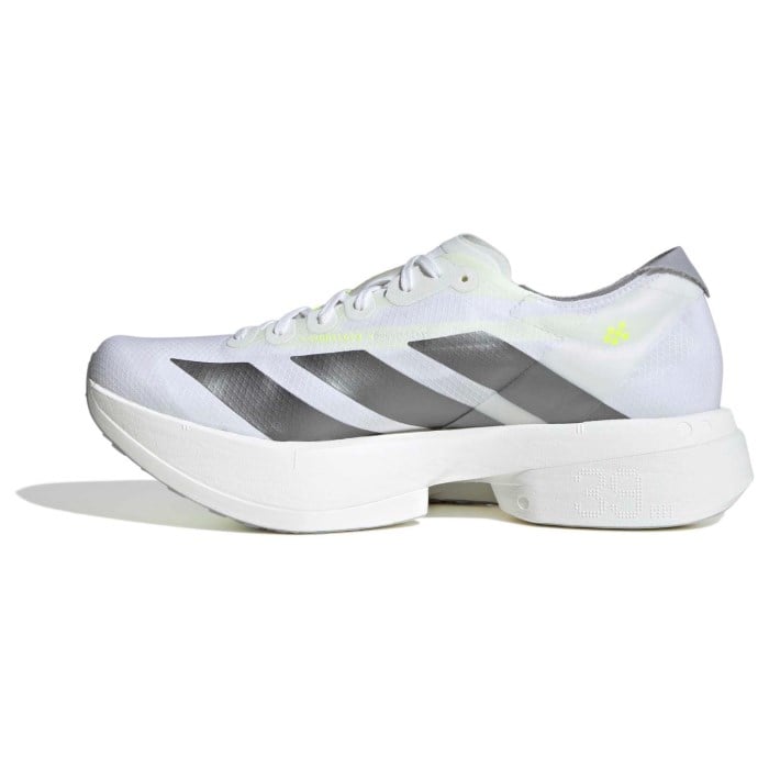 adidas Adizero Adios Pro 4 - Mens Racing Shoes - Cloud White/Iron Metallic/Solar Yellow - image 2