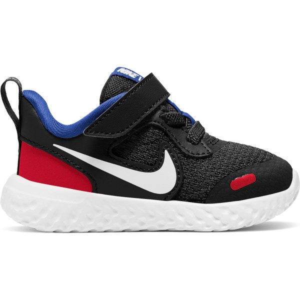 Nike Revolution 5 TDV - Toddler Running Shoes - Black/White/University Red/Game Royal
