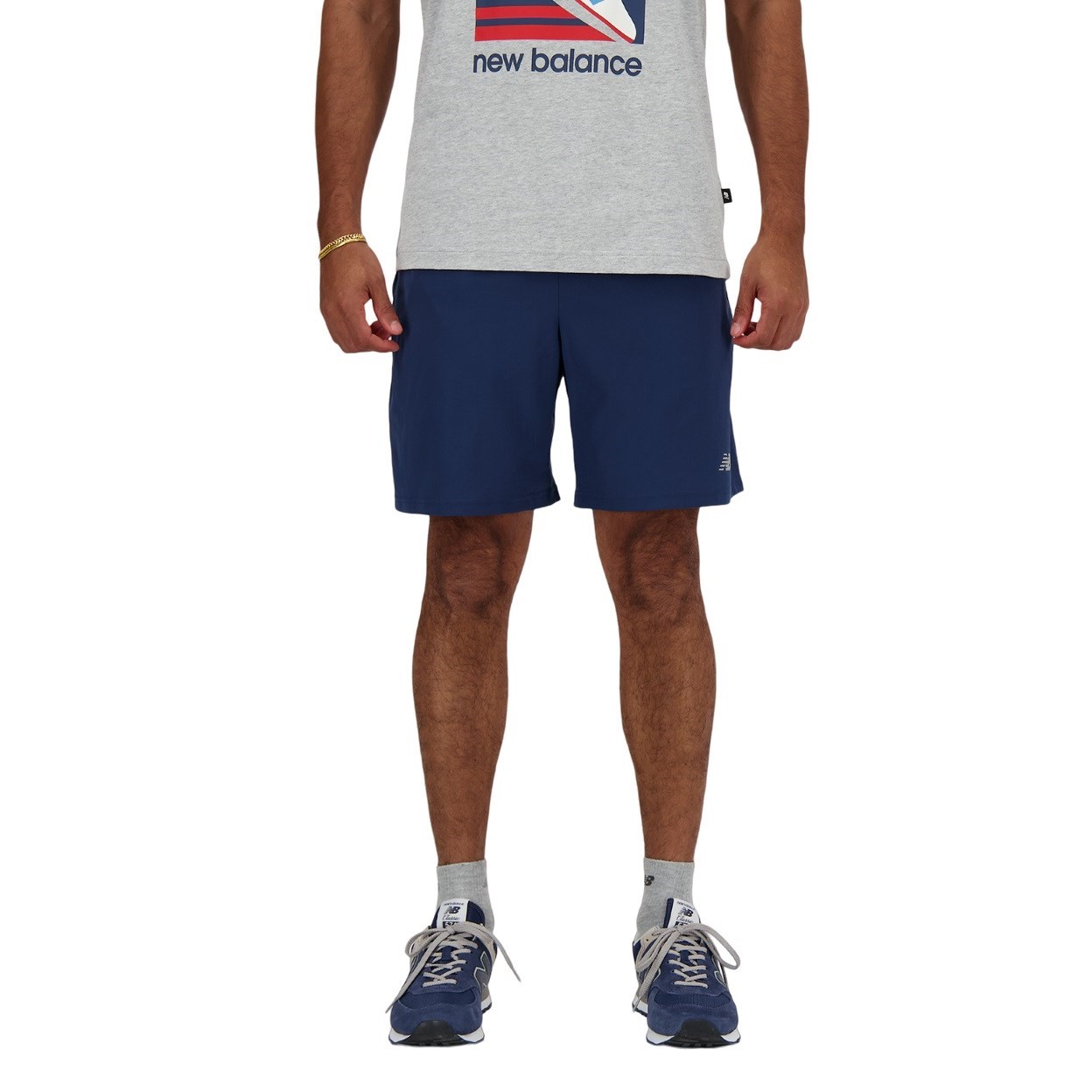 New Balance Sports Essentials 7 Inch Mens Running Shorts - NB Navy