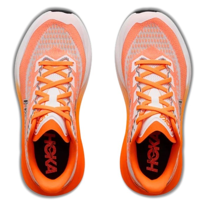 Hoka Mach 7 - Kids Running Shoes - Frost/Neon Tangerine - image 5