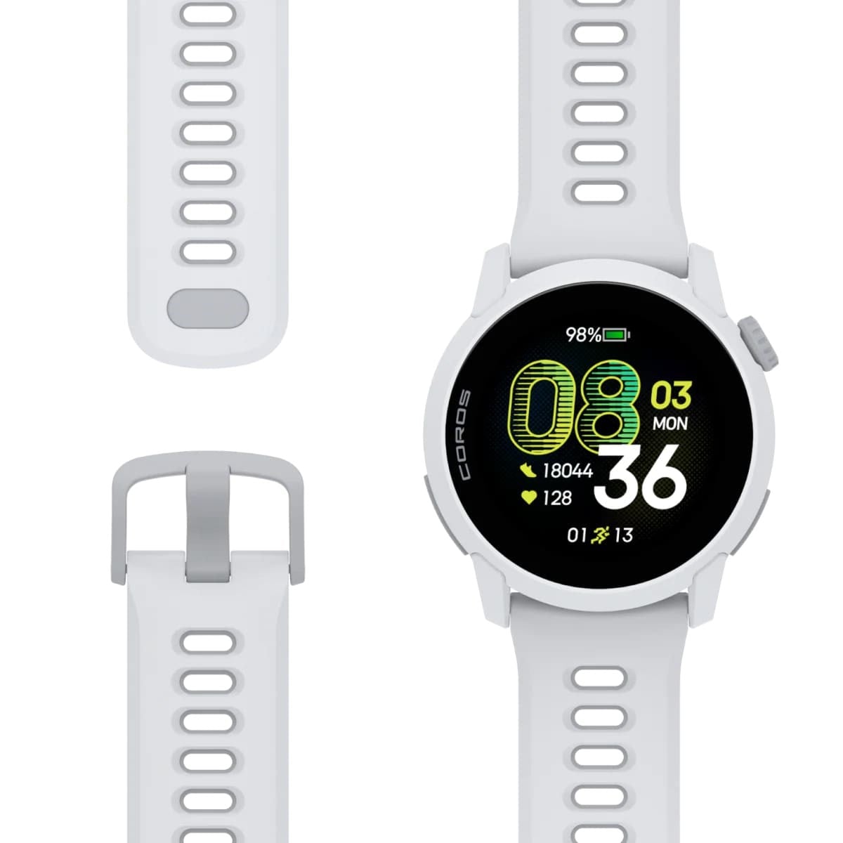 Coros Pace 4 Premium Multisport GPS Watch With Silicone Band - White