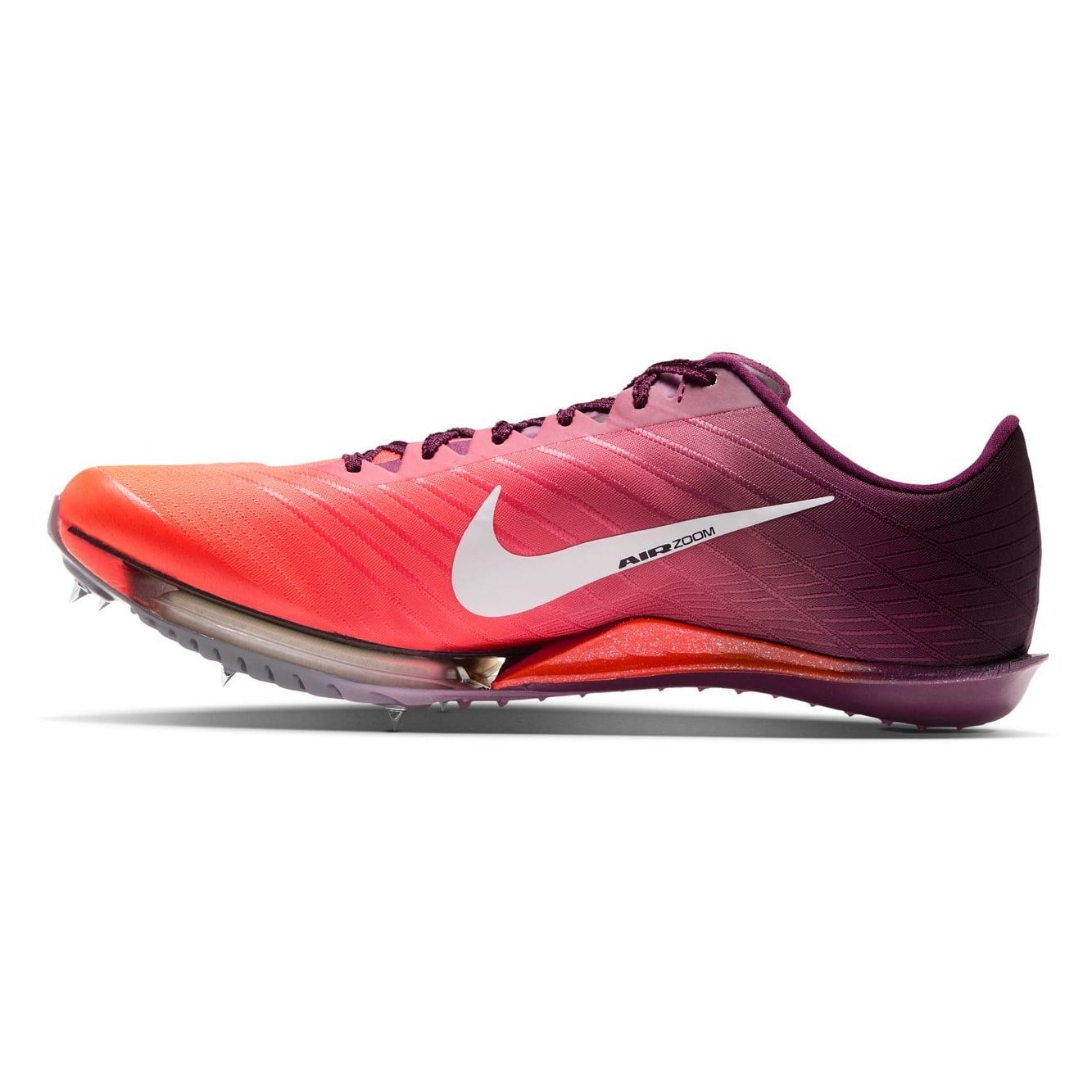 Nike Air Zoom Maxfly 2 - Unisex Track Sprint Spikes - Bordeaux/White/Bright Crimson - image 3