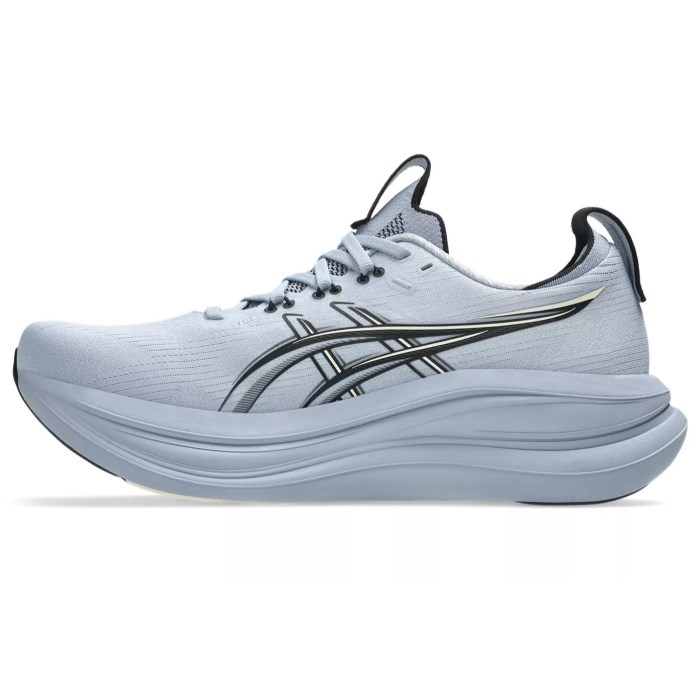 Asics Gel Nimbus 28 - Mens Running Shoes - Grey Blue/Black