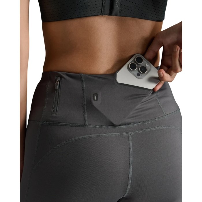 2XU Light Speed Mid-Rise Womens Compression Tights - Jupiter/Carbon Reflective