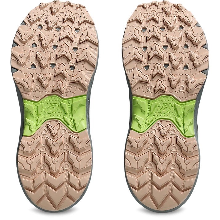 Asics Gel Venture 9 PS - Kids Trail Running Shoes - Black/Whisper Green