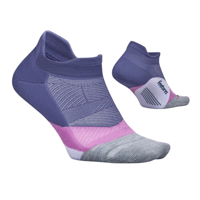 Feetures Elite Light Cushion No Show Tab Running Socks - Future Dusk