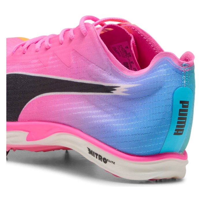 Puma Mid Distance Nitro Elite 3 - Unisex Track Spikes - Poison Pink/Sun Stream/Bright Aqua - image 4