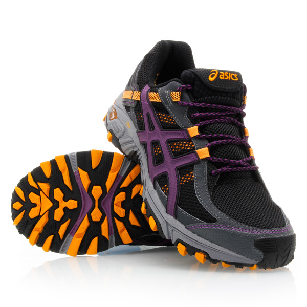 Asics Gel Trabuco 14 - Womens Trail Running Shoes - Castle Rock/Plum/Marigold