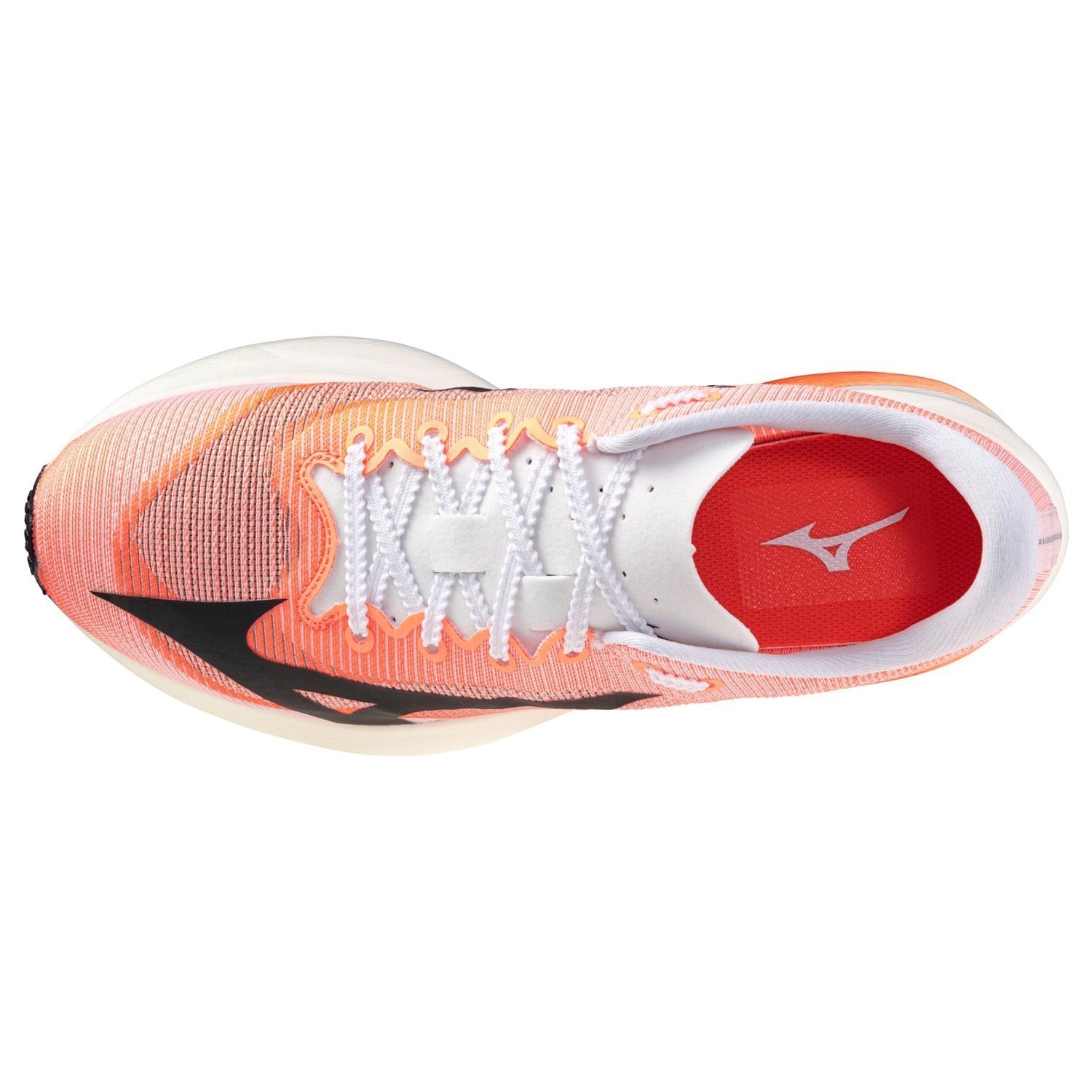 Mizuno Hyperwarp Pro - Unisex Racing Shoes - White/Black/Lava Orange - image 3
