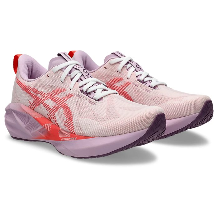 Asics NovaBlast 5 - Womens Running Shoes - White/Coral Reef