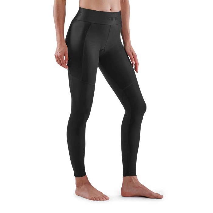 Skins Series-3 Womens Thermal Long Compression Tights - Black