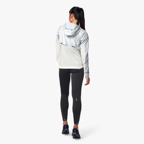 On Running Womens Weather Jacket - Grey/White
