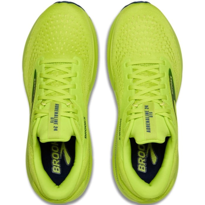 Brooks Adrenaline GTS 24 - Mens Running Shoes - Acid Lime/Lime/Navy