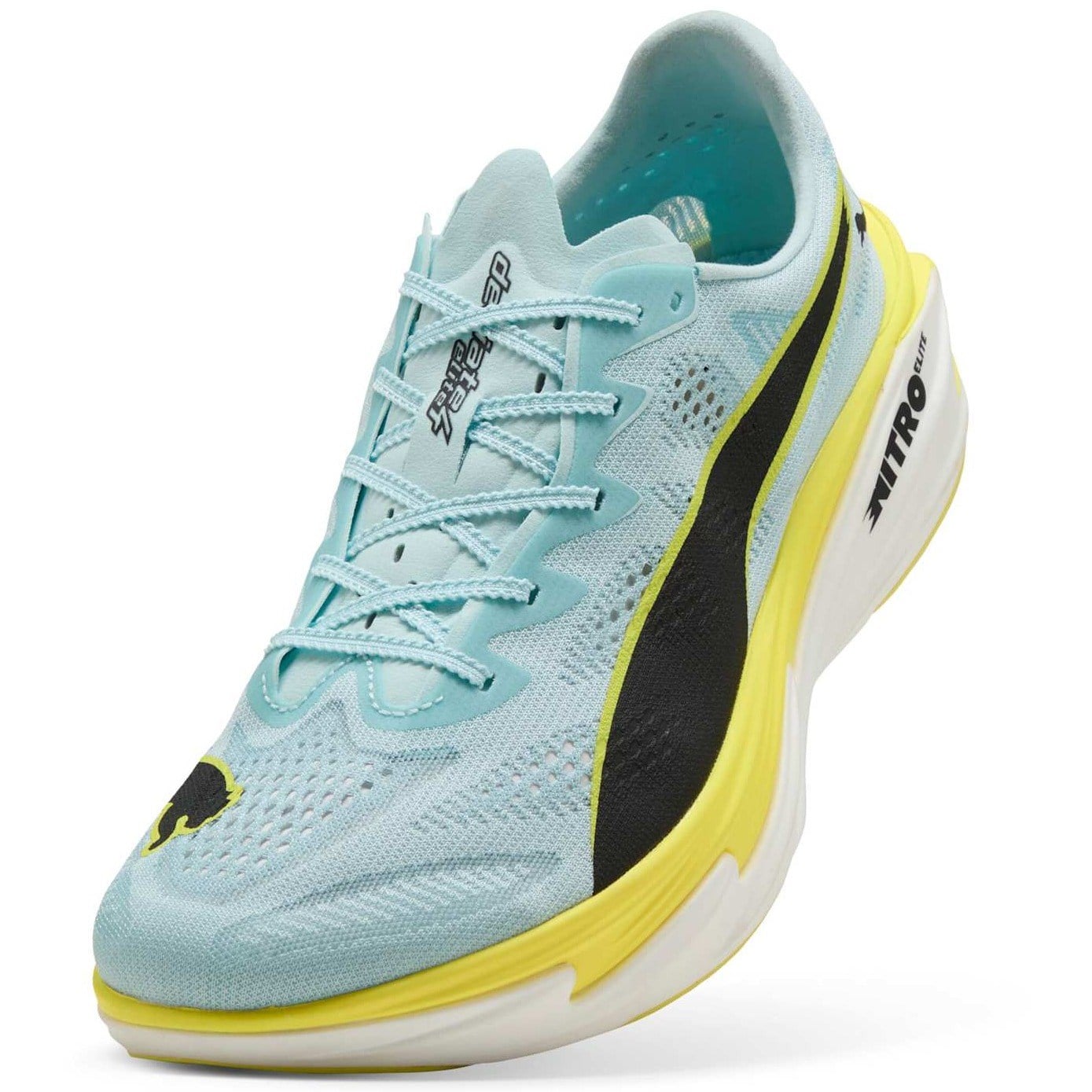 Puma Deviate Nitro Elite 4 - Mens Running Shoes - Fresh Water/Lemon Crush/Puma Black/Puma White