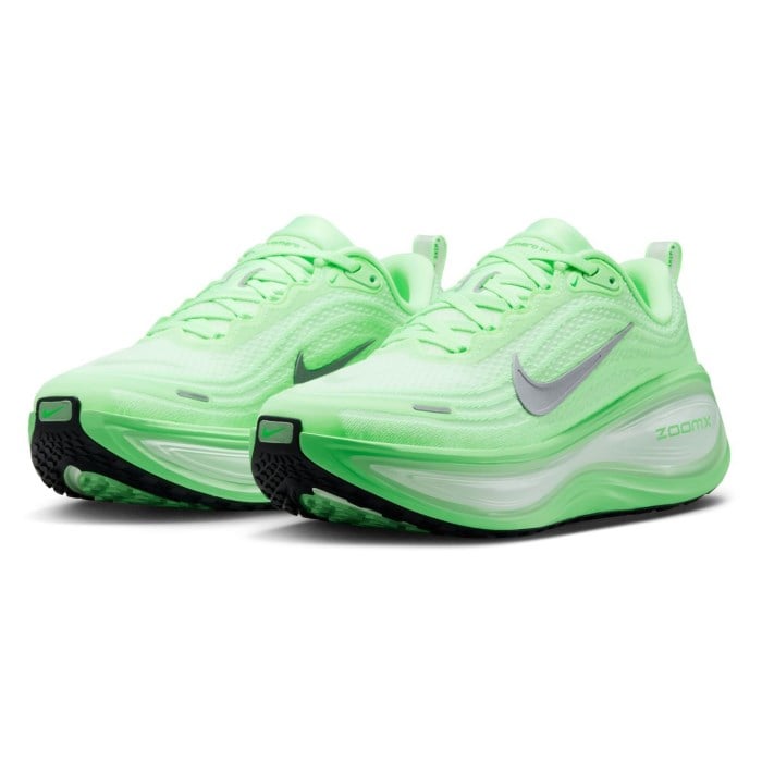 Nike Vomero Plus - Womens Running Shoes - White/Metallic Silver/Illusion Green - image 2