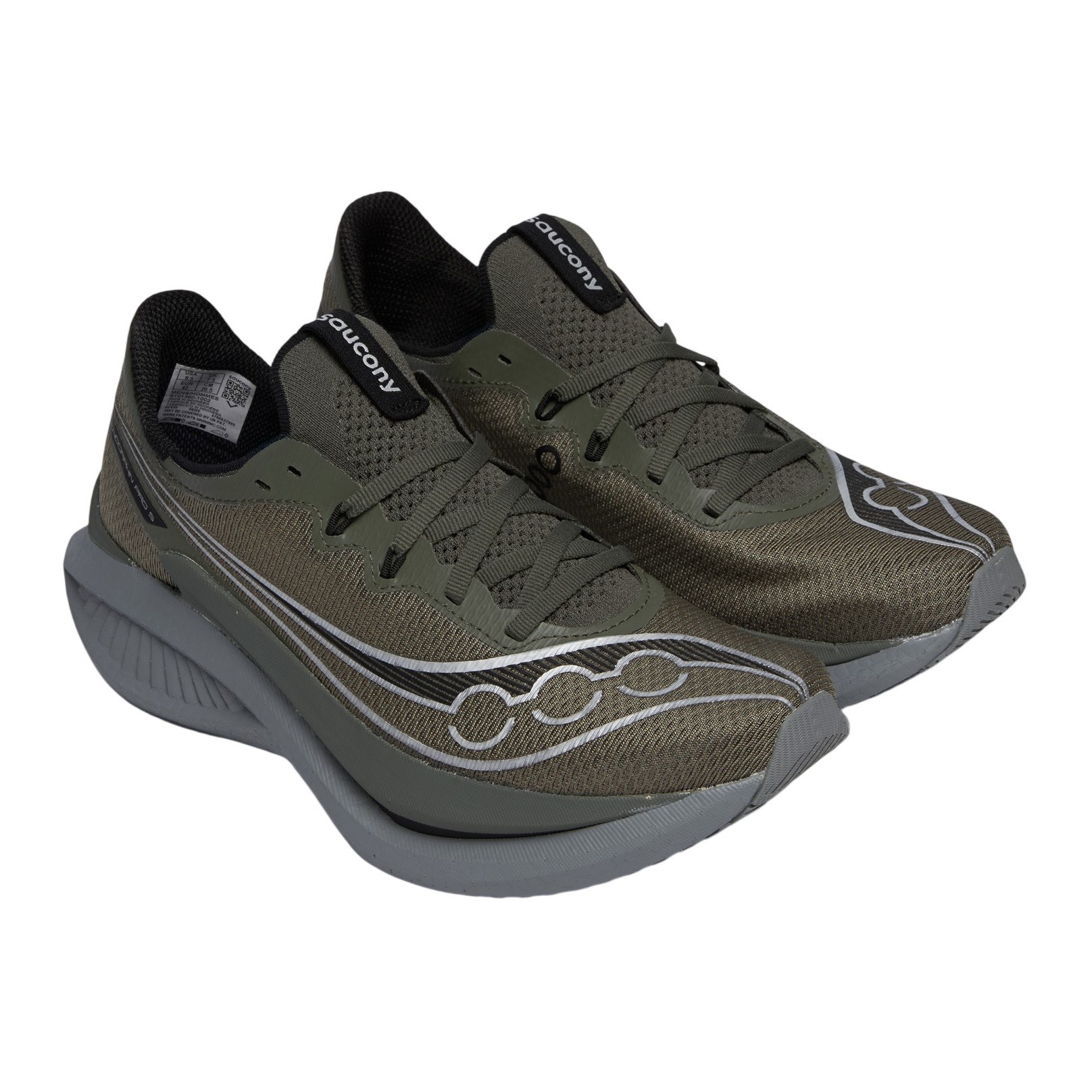 Saucony Endorphin Pro 5 - Mens Racing Shoes - Fatigue/Black - image 3