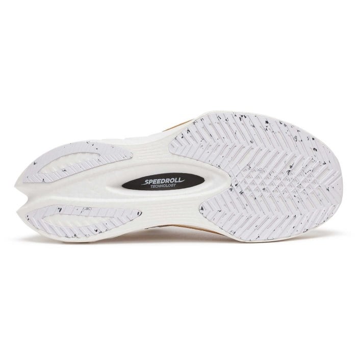 Saucony Endorphin Pro 4 - Mens Road Racing Shoes - White/Gold