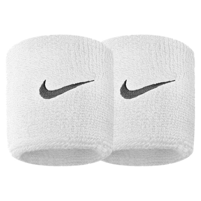 Nike Swoosh Wristbands - 2 Pack - White/Black - image 2