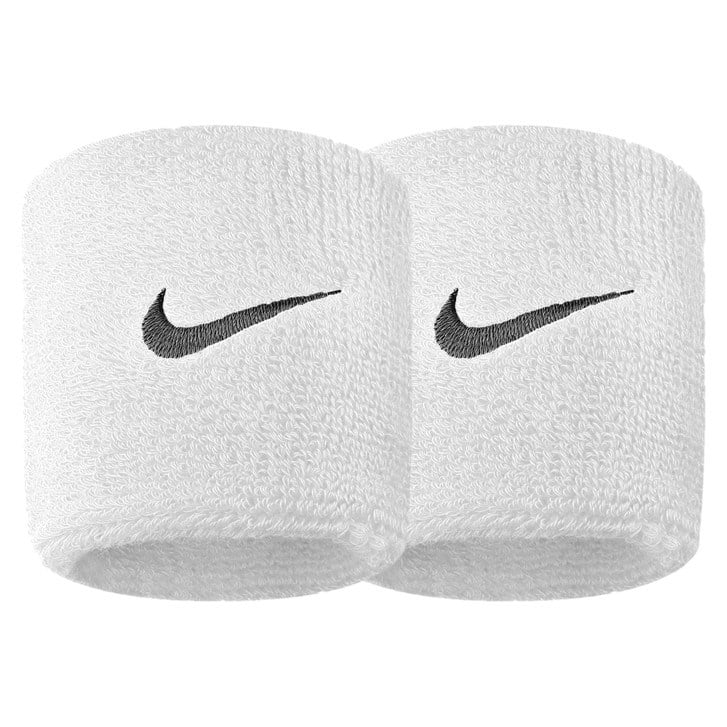 Nike Swoosh Wristbands - 2 Pack - White/Black - image 2